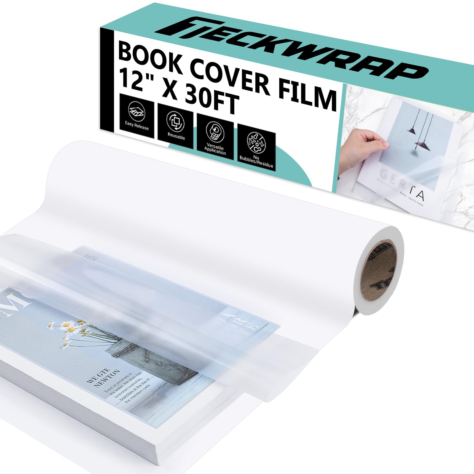 Amazon.co.jp: TECKWRAP クリア転写紙テープロール 12インチ x